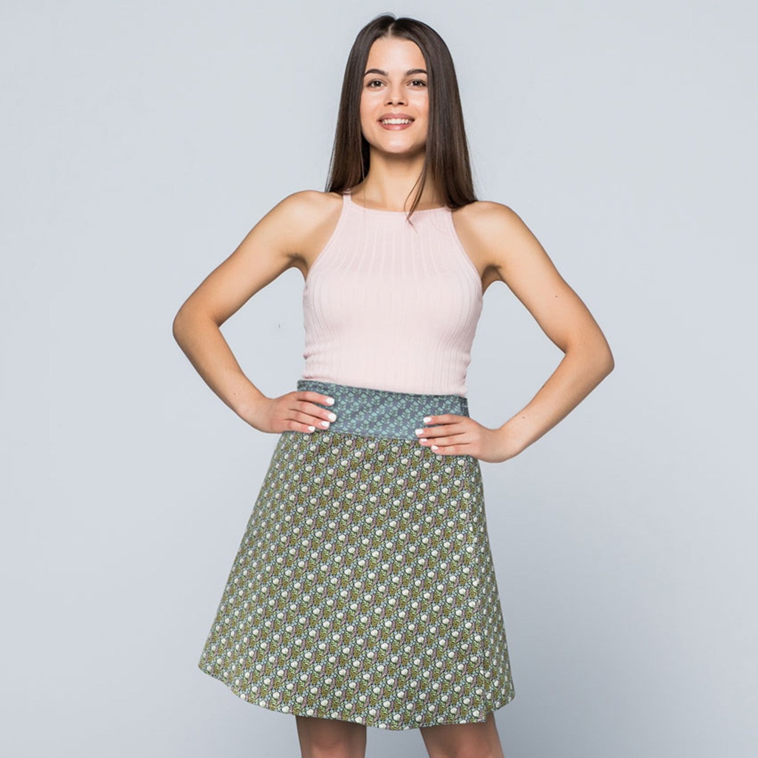 Ava Patchwork Wrap Skirt Sewing Pattern
