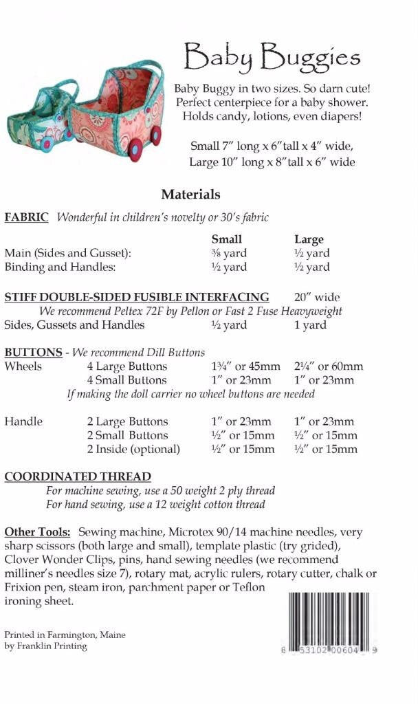 Baby Buggies Pattern