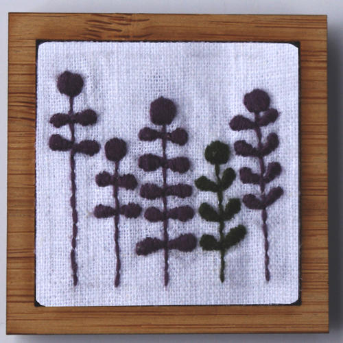 Square 1 1/2" Bamboo Stitchery Frames