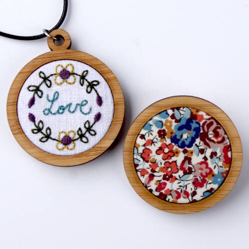 Round 1 1/2" Bamboo Stitchery Frame Kit