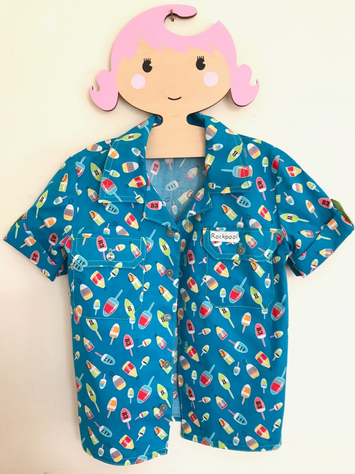 Rockpool Buoys in Navy - Fat Quarter (.25m)