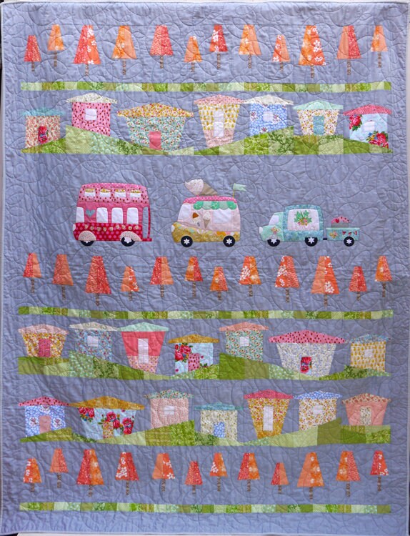 Houses Quilt Pick and Mix Pattern and Template Kit