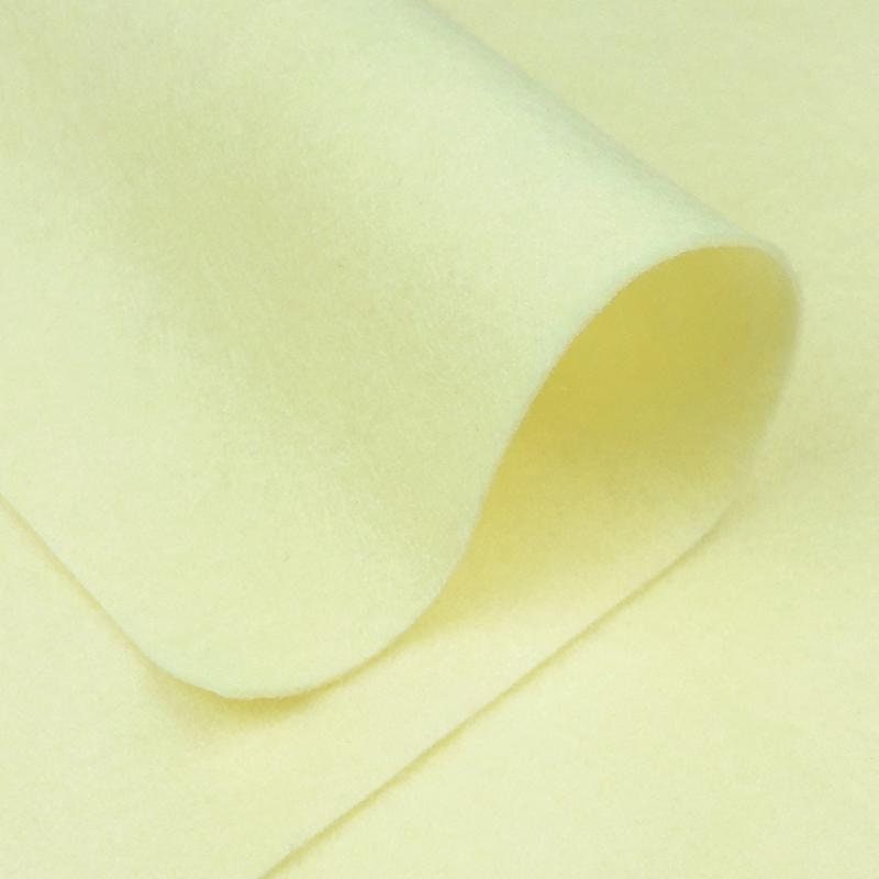 Soft Pale Yellow - 100% Pure New Wool Felt