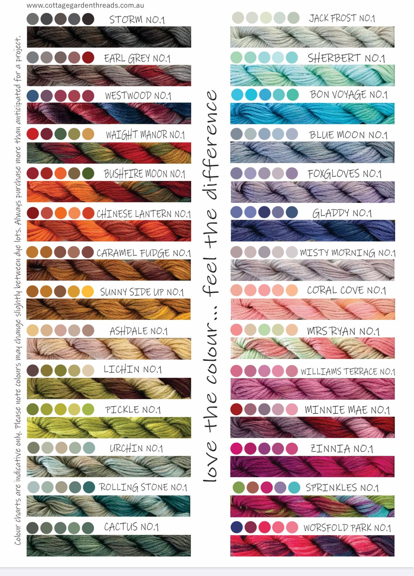 CGT Premier Edit Collections - Sets contains 28 Skeins of 6 Stranded Cotton