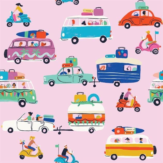 Lazy Days Fabric Pack - 6 x 50 cm (3 m in total)