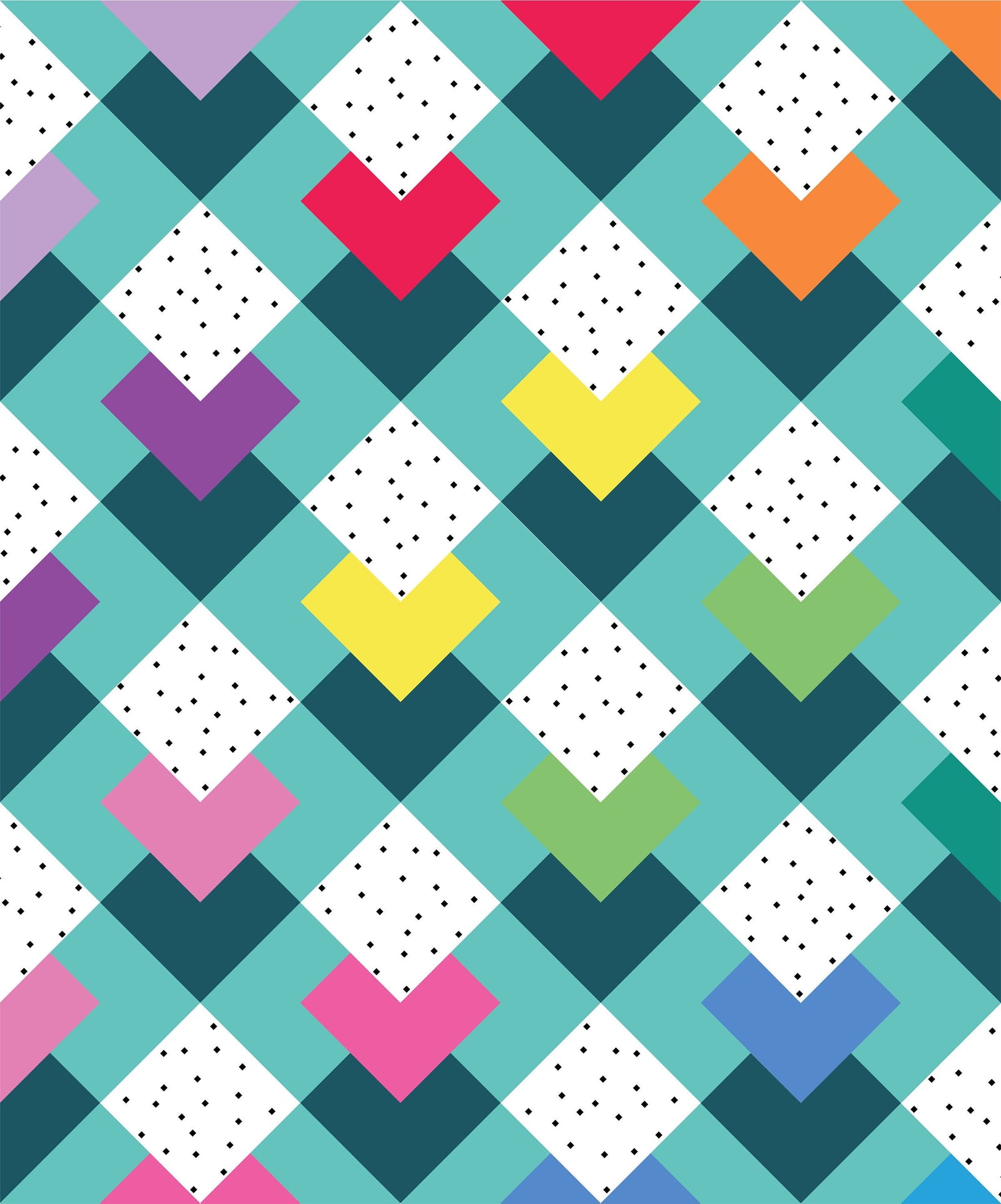 Baby on Trend Storybook Vol.2 Quilt Kit Rainbow Colourway