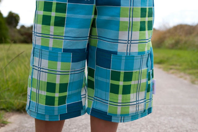 Boys Long Boards Shorts Pattern