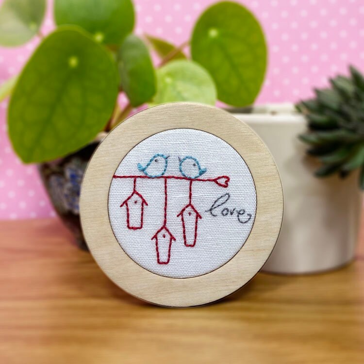 Love Birds - Mini Stitchery Kit