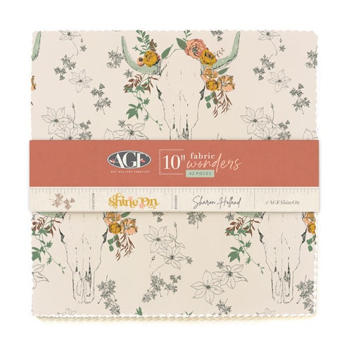 Shine On Fabric by Sharon Holland for Art Gallery Fabrics - 10" SQ - 42 pieces - Fabric Wonders 100% Cotton