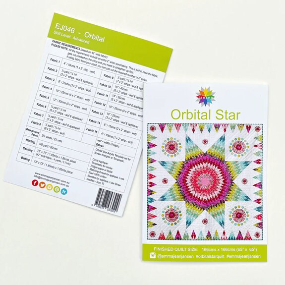 Orbital Star Quilt Pattern