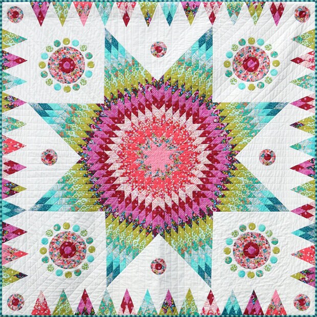 Orbital Star Quilt Pattern