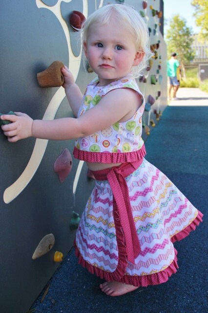 Peaches - Reversible Wrap Skirt and Top Pattern