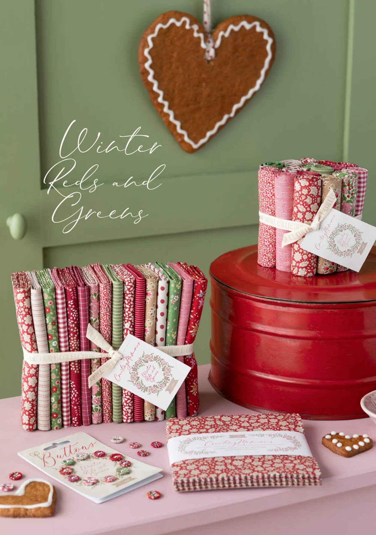 Tilda Creating Memories Luscious Winter Reds and Greens Bundle