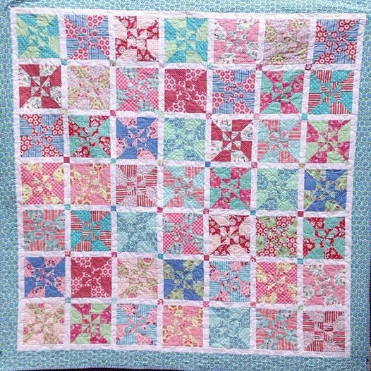 Chirpy Lola Pinwheels Quilt Creative Card