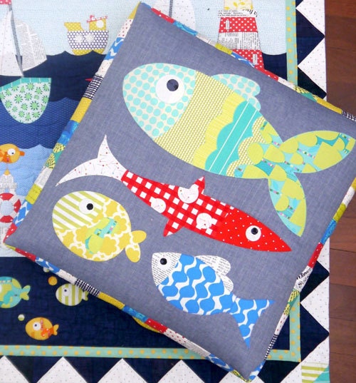 Fishy Business Floor Cushion Pattern