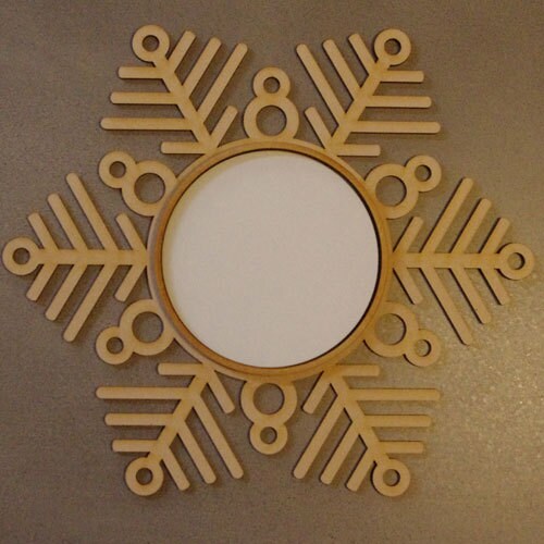 Christmas Snowflake Frame - Large