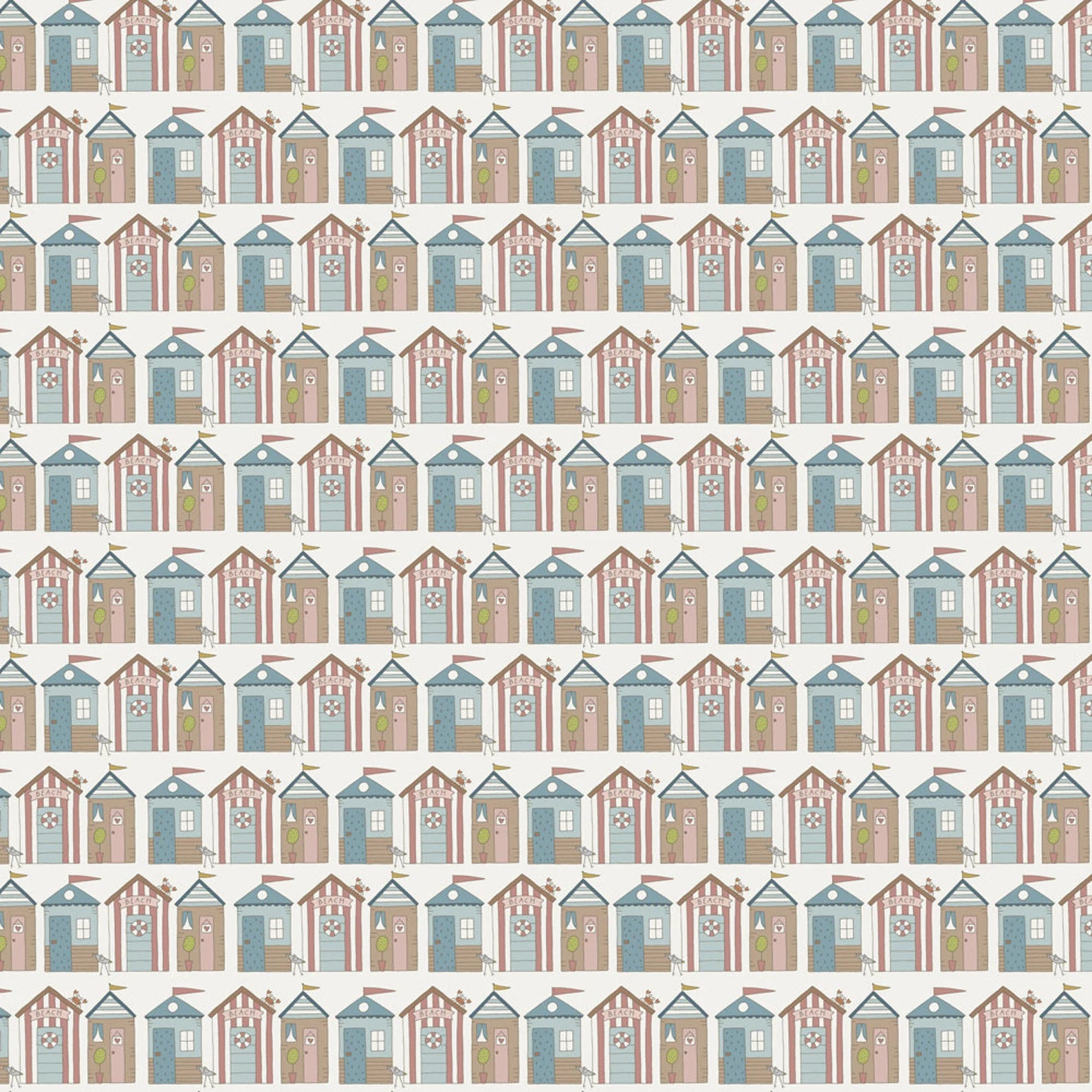 Beach Huts DV6102- Sunkissed Sojourn - by Natalie Bird for Devonstone Collection