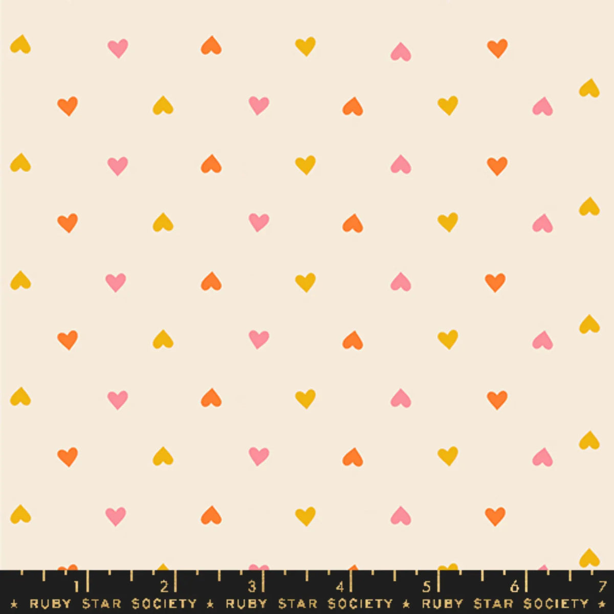 Mini Hearts - Juicy - Melody Miller for Ruby Star Society - Fat Quarter (0.25m)