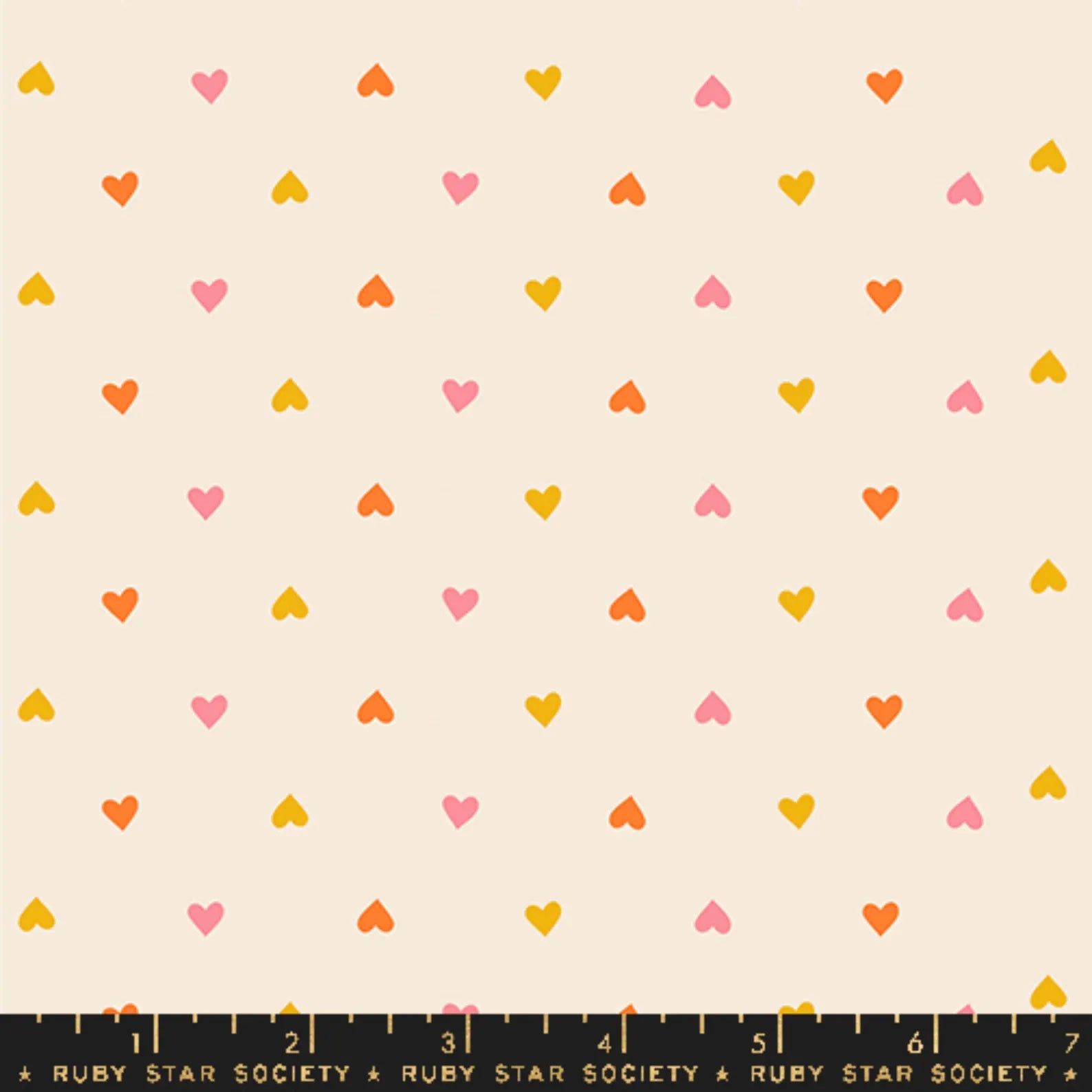 Mini Hearts - Juicy - Melody Miller for Ruby Star Society - Fat Quarter (0.25m)