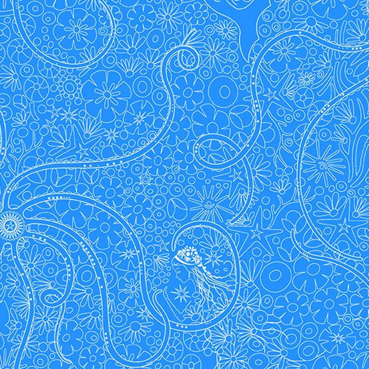 Sun Print 2022 By Alison Glass - Lake Blue, Depths - Fat Quarter (0.25m)