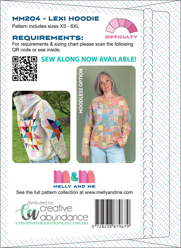 Lexi Hoodie Pattern XS to 6XL
