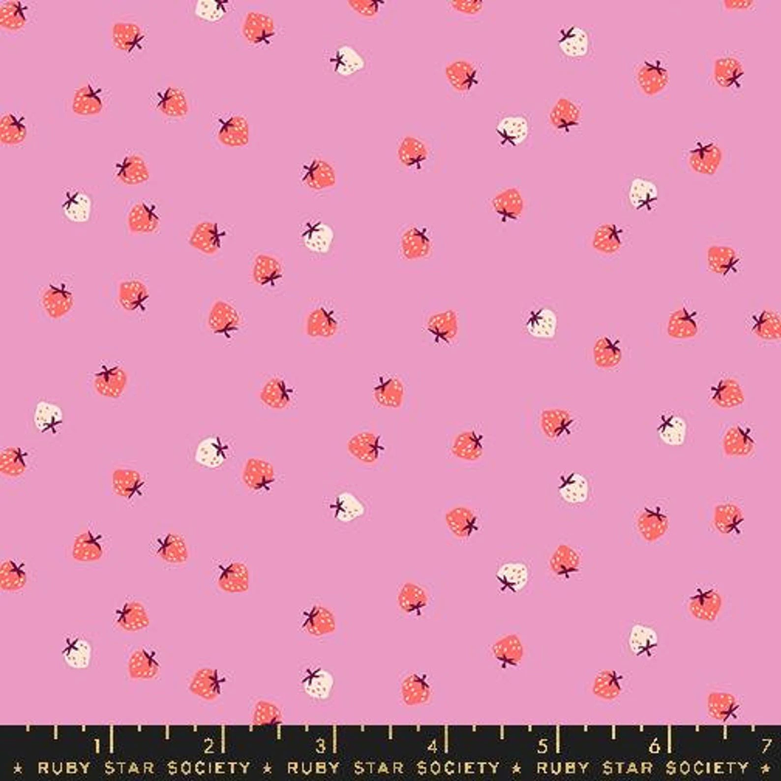 Mini Berry Daisy - Strawberry - Kimberly Kight for Ruby Star Society - Fat Quarter (0.25m)