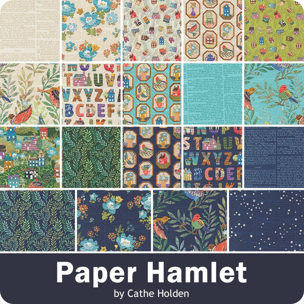 Paper Hamlet Fat Quarter Bundle by Cathe Holden for Moda fabrics