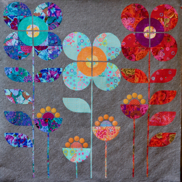 Blossoming Garden Quilt Pattern or Pattern and Template Set
