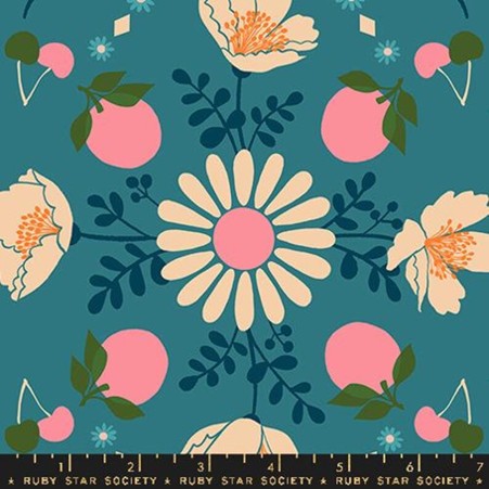 Juicy - Poppy Garden Storytime - By Melody Miller For Ruby Star Society of Ruby Star - Fat Quarter (0.25m)