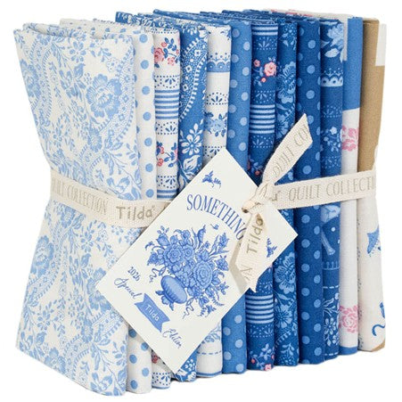 Tilda Something Blue -  Blenders, Borders, Labels Fat Quarter Bundle