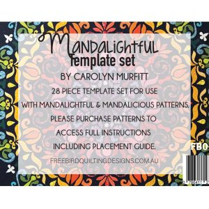 Mandalicious Quilt Pattern or Pattern and Template Set