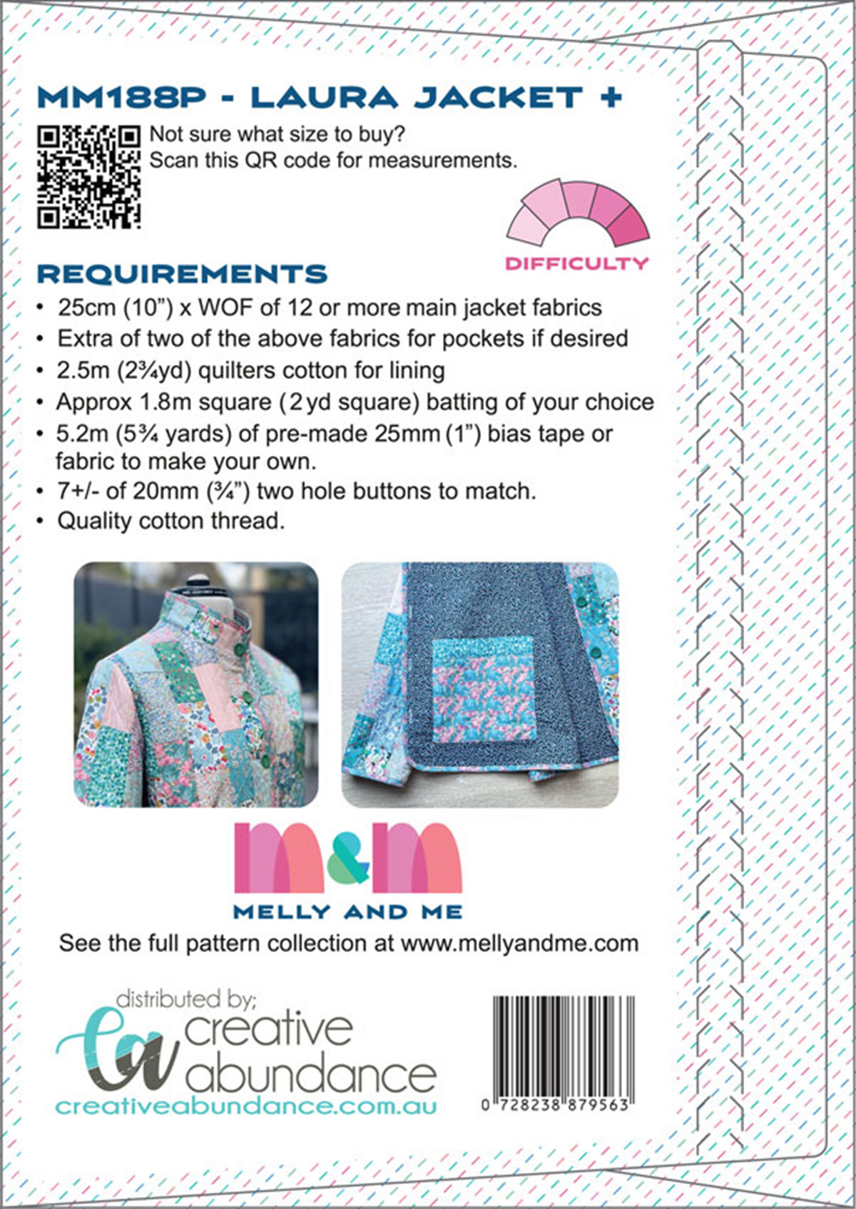 Laura Jacket Pattern XL to 6XL