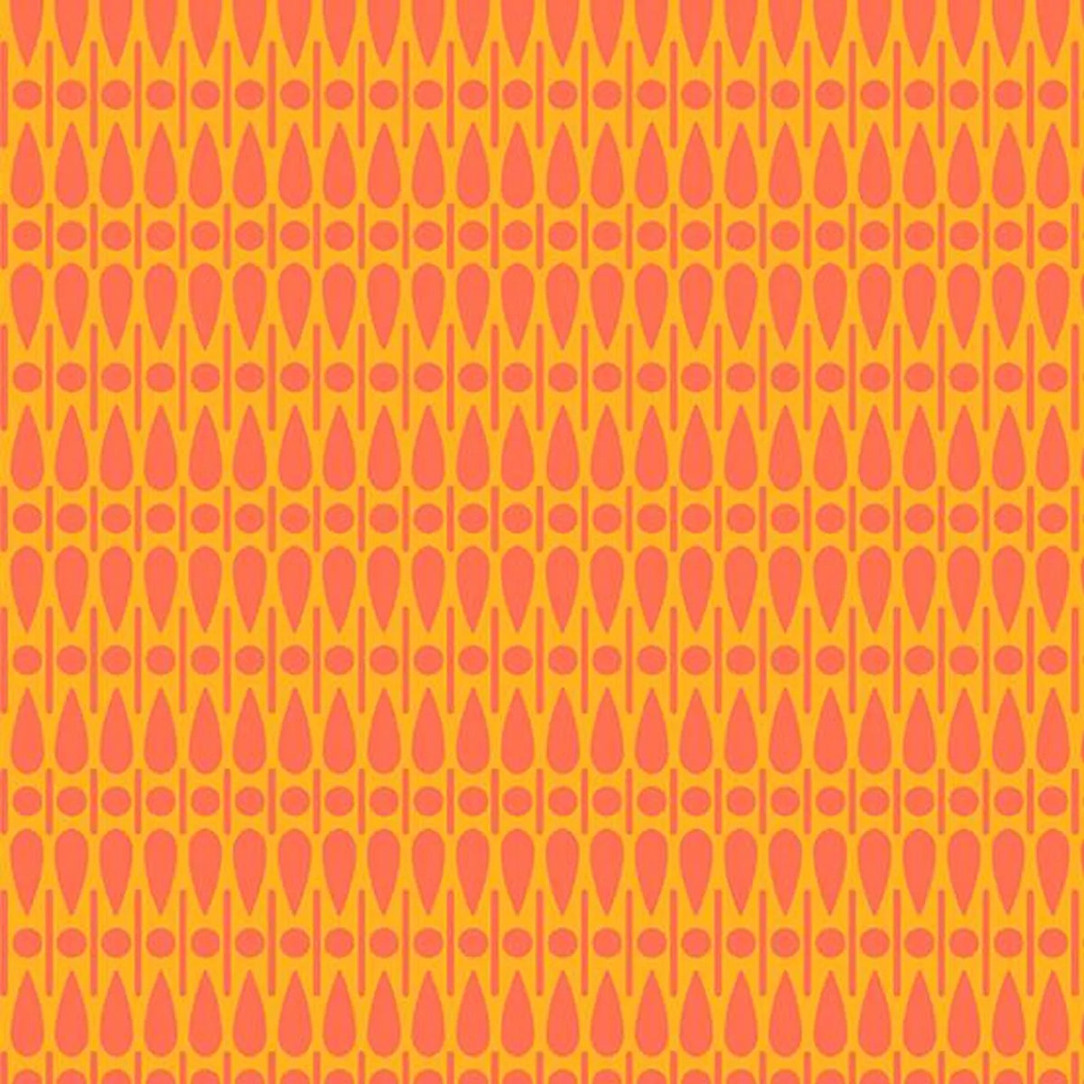 Wildflowers By Alison Glass - Scatter (Mango) fat quarter (0.25cm)