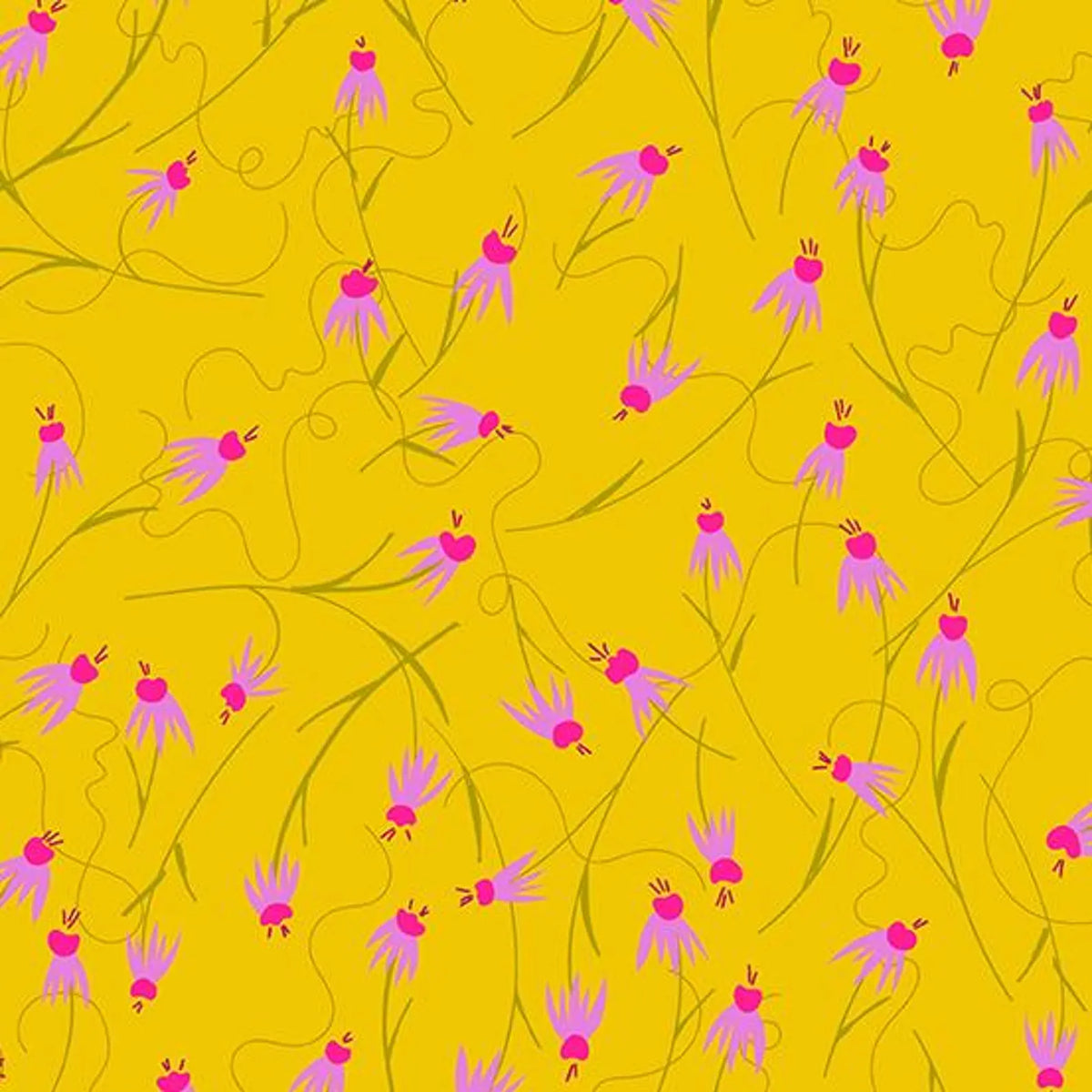 Wildflowers By Alison Glass - Sunshine Cornflower - fat quarter (0.25cm)
