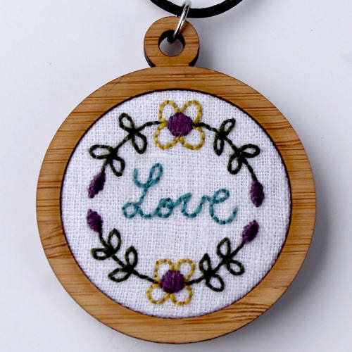 Round 1 1/2" Bamboo Stitchery Frame Kit