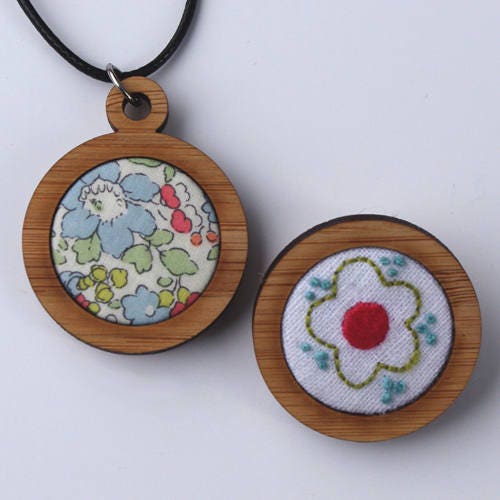 Round 1" Bamboo Stitchery Frames Kit