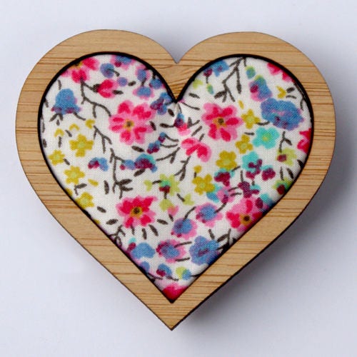 Heart 1 1/2" Bamboo Stitchery Frames Kit