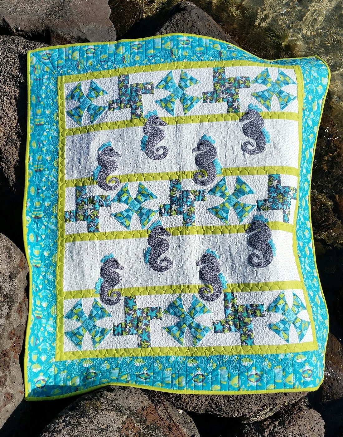 Sea Horse Dance Quilt Pattern