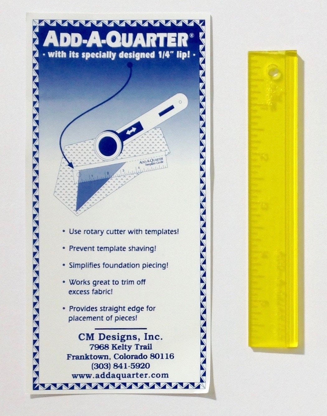 Add-A-Quarter PLUS - 6" Ruler