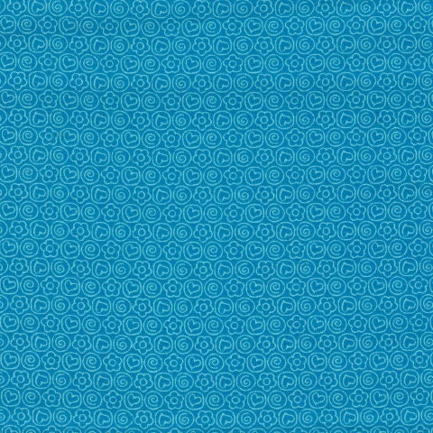 Frolic Tiny Floral Tone on Tone Blue - Fat Quarter (.25m)