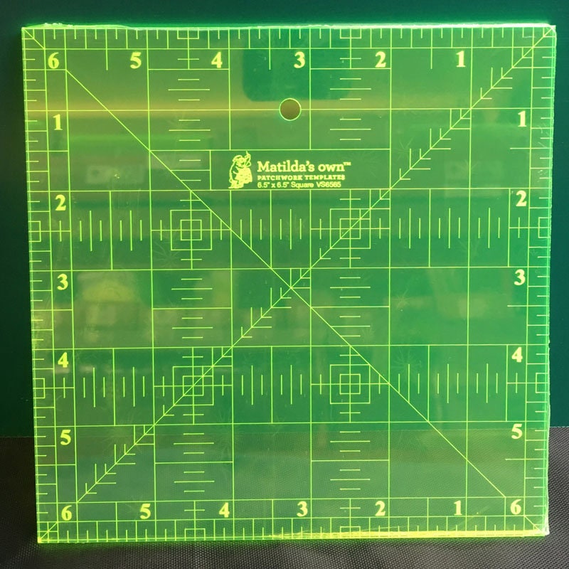 Quilters Ruler - 6.5" x 6.5"
