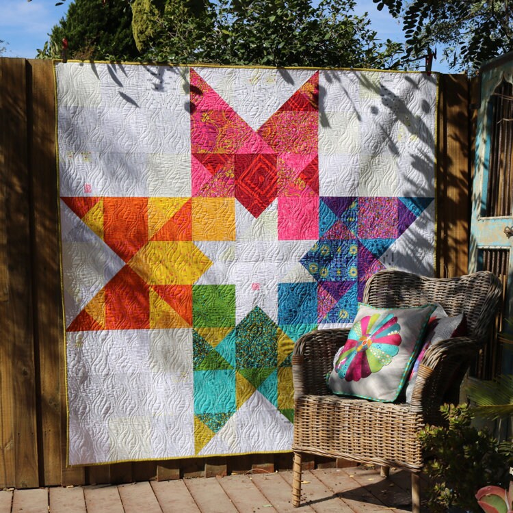 In 2 Stars Quilt Pattern