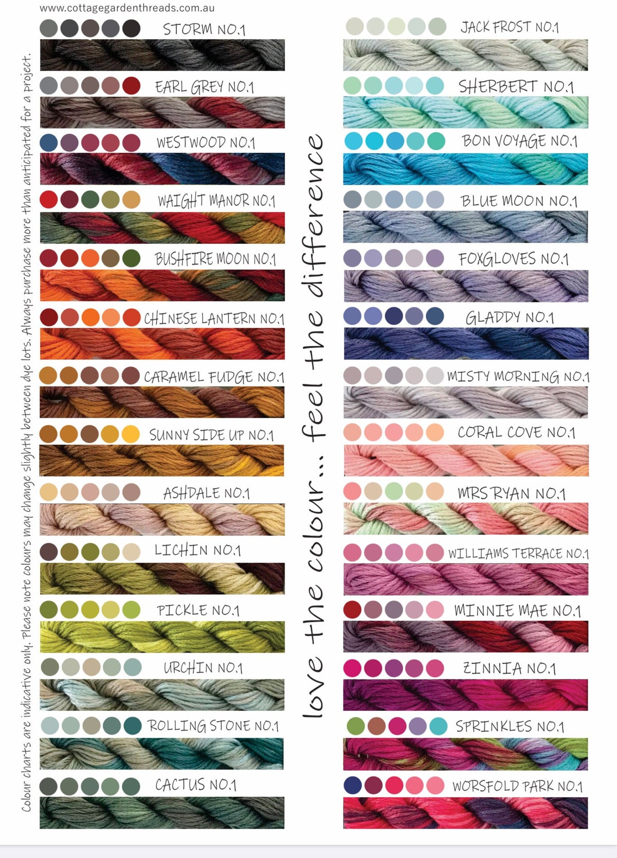 CGT Premier Edit Collections - Sets contains 28 Skeins of 6 Stranded Cotton
