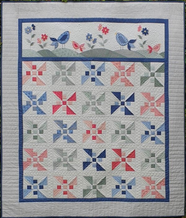 Kate – Leaf in Cream- Fat Quarter (.25m)