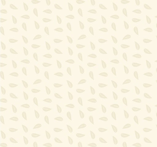 Kate – Leaf in Cream- Fat Quarter (.25m)