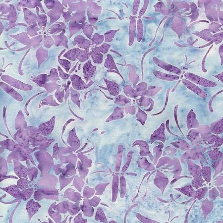 Island Batiks Bali Cotton - Columbine - Lilac - 121726410