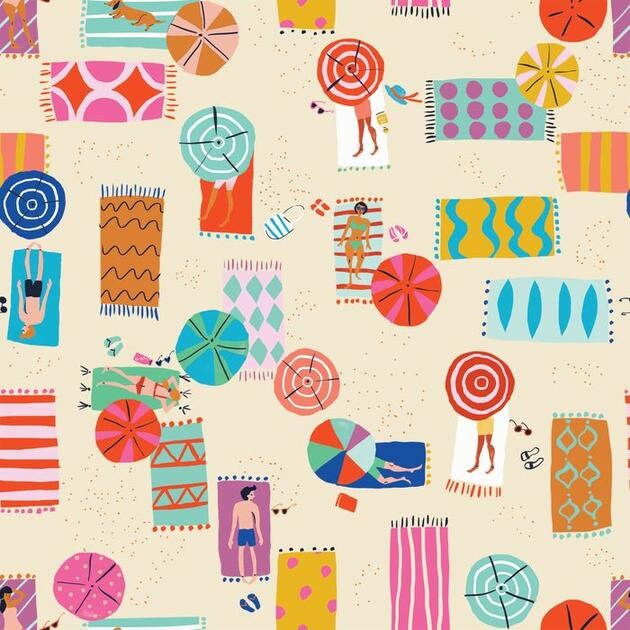 Lazy Days Fabric Pack - 6 x 50 cm (3 m in total)