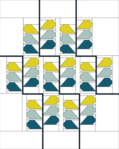 Espalier  Quilt Pattern - Includes Acrylic Template