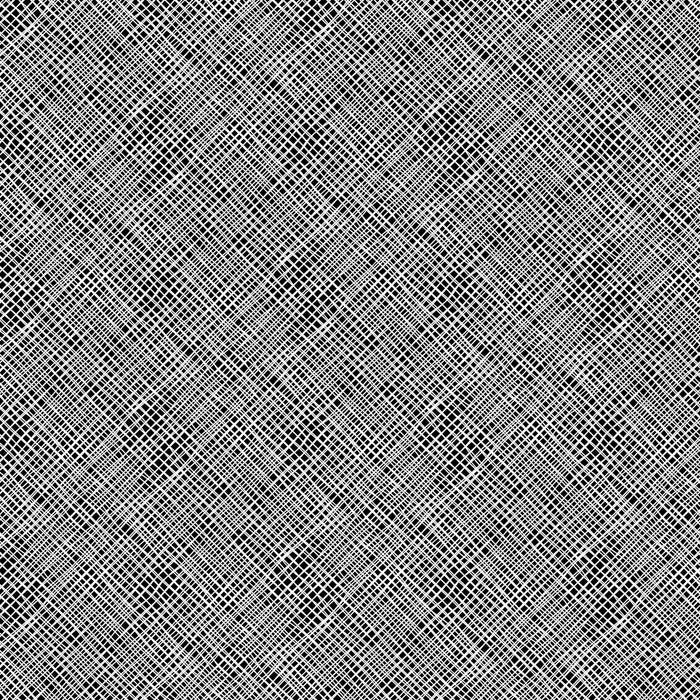 Morning Frost - White on Black 1 Metre