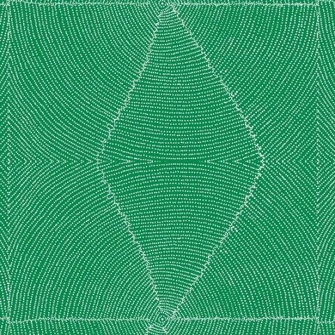 Aboriginal Indigenous ‘Plum Seeds' in Green - Fat Quarter (.25m)